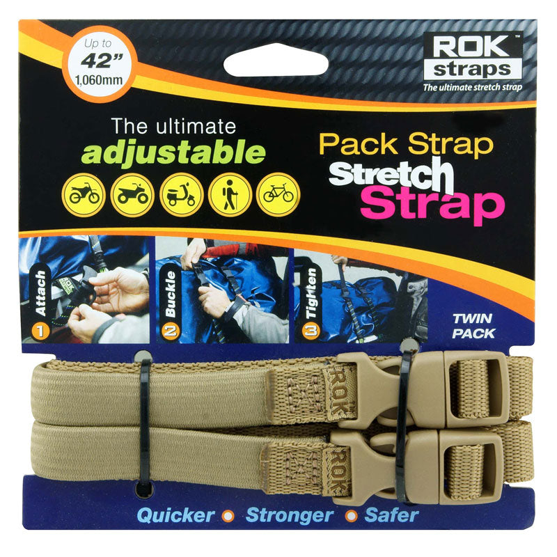 Pack Strap Stretch Strap - 42" Coyote Tan