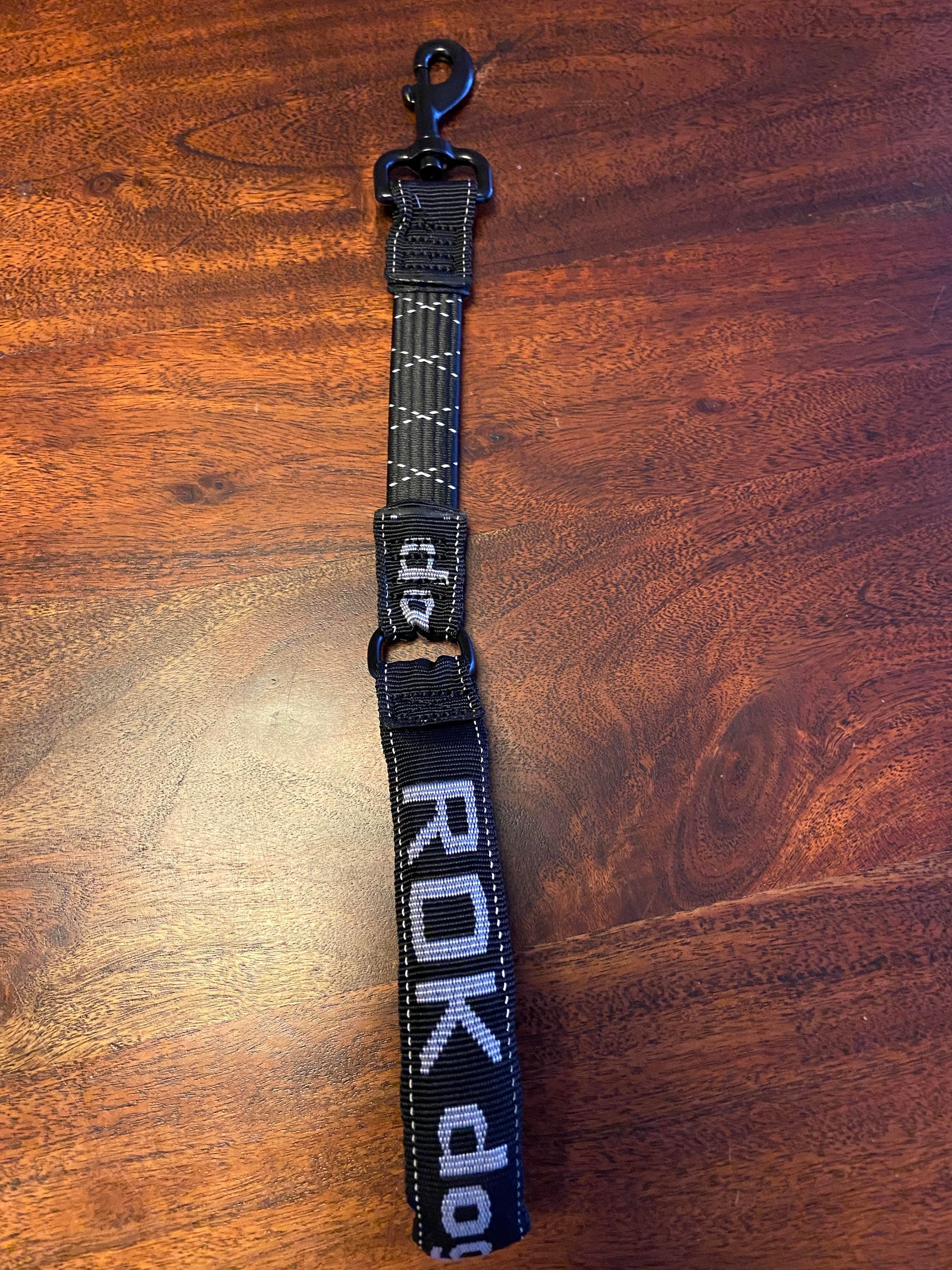 16 inch control dog leash for close handling and training with durable woven strap.