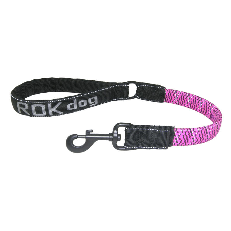 10570 Lg Dog Stretch Leash (54 Purple/Black Reflective) — ROK straps
